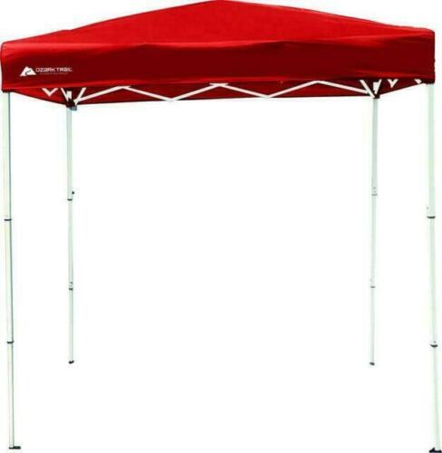 Ozark Trail 4' x 6' Instant Canopy Outdoor Shade Shelter, Brilliant Red